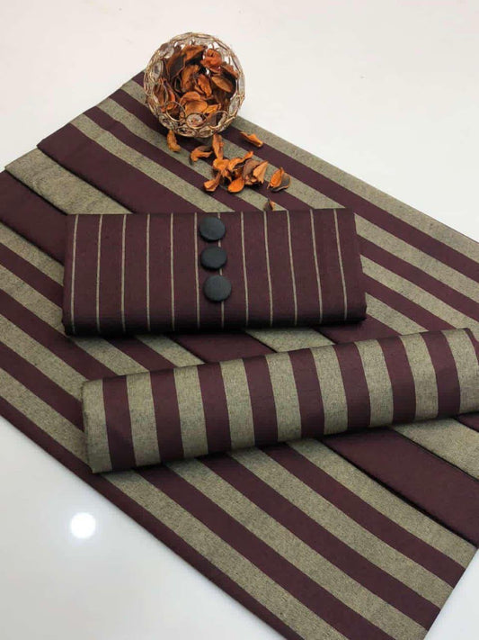 Mahroon Multani Khaddi Sussi Marina 3PC Suit