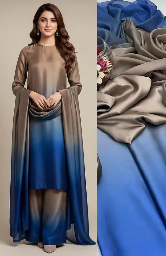 LULUSAR Digital Printed Shamooz Silk 3PC Suit – Premium Silk Collection