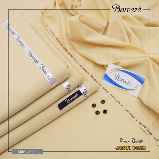 BAREEZE Men's Premium 4 Season Gents Unstitched Boski Wash & Wear Suit