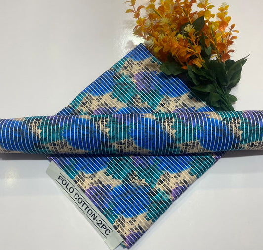 Mubashar Shafique Fabrics – 2PC Digital Printed Cambric Cotton Suit