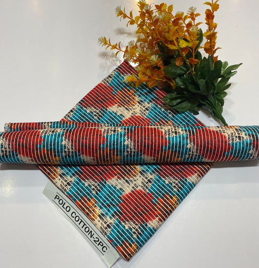 Mubashar Shafique Fabrics – 2PC Digital Printed Cambric Cotton Suit