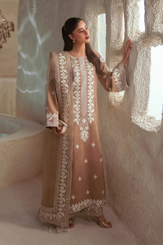 Premium Air-Jet Dhanak 3PC Heavy Embroidered Suit – Jazmin | Winter Collection 2026-27
