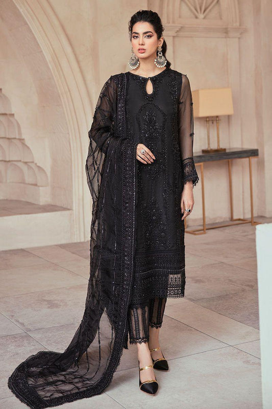 RUEDAD E SAHR-A Blush Bridal Maxi – Premium Version | Net Frock with Silk Trouser