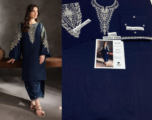Premium Lawn 2PC Embroidered Suit – Summer Collection 2026