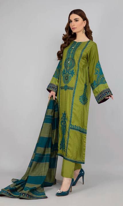 MARIA B Premium Airjet Lawn 3PC Heavy Embroidered Suit with Swiss Voil Digital Print Dupatta – Summer Collection 2026