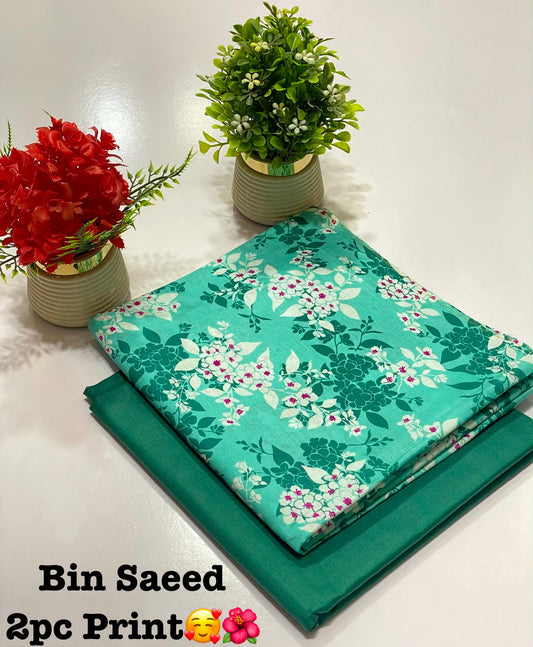 BIN SAEED Digital Print 2PC Lawn Suit – Summer Collection 2026
