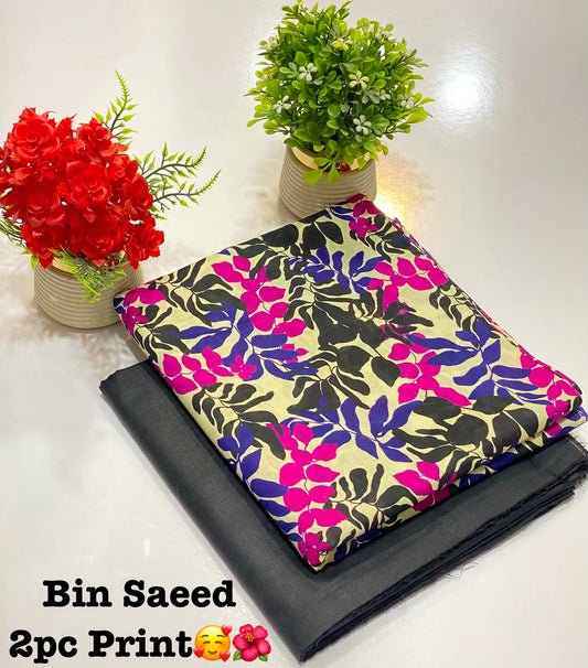 BIN SAEED Digital Print 2PC Lawn Suit – Summer Collection 2026