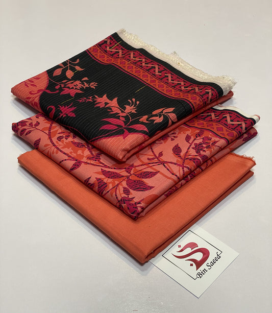 Bin Saeed Fresh Summer Prints 3PC Lawn Suit with Bana Dora Dupatta – Summer Collection 2026