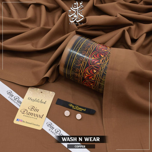 Copper Men's Unstitched Wash & Wear Shalwar Kameez Fabric