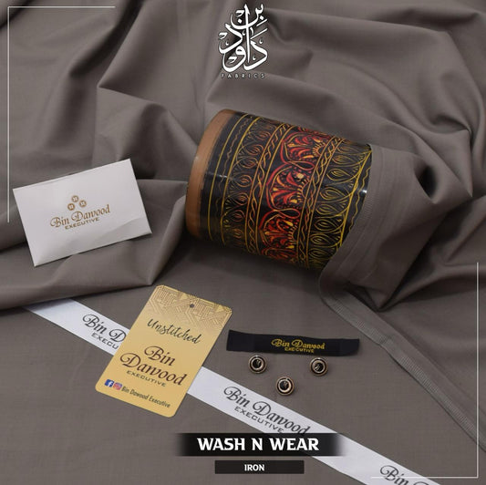 Iron Men's Unstitched Wash & Wear Shalwar Kameez Fabric