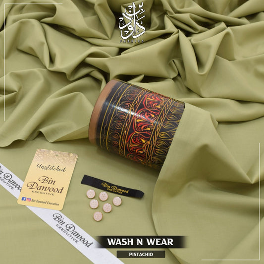 Pistachio Men's Unstitched Wash & Wear Shalwar Kameez Fabric