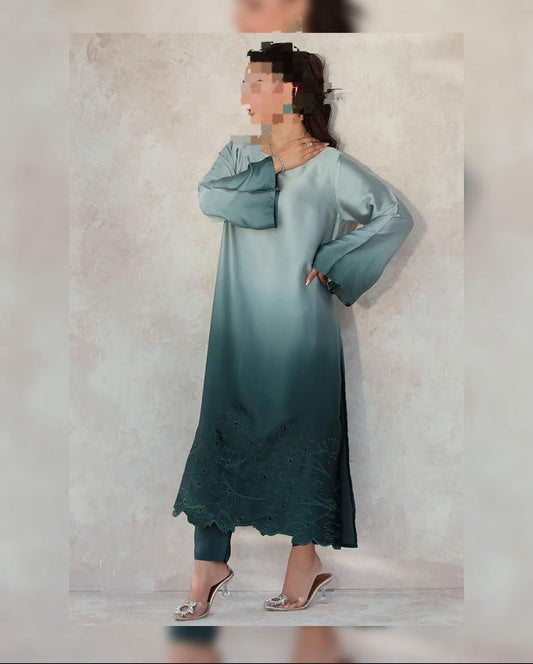 LULUSAR Digital Printed Shamooz Silk 3PC Suit – Premium Silk Collection