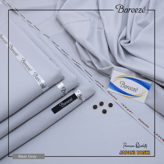 BAREEZE Premium 4 Season Gents Unstitched Boski Wash & Wear Suit