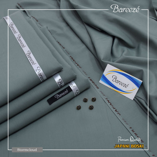 BAREEZE Premium 4 Season Gents Unstitched Boski Wash & Wear Suit