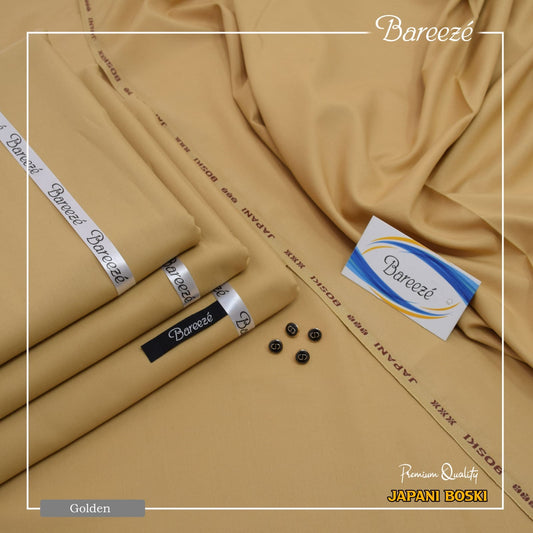 BAREEZE Men's Premium 4 Season Gents Unstitched Boski Wash & Wear Suit