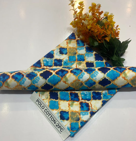 Mubashar Shafique Fabrics – 2PC Digital Printed Cambric Cotton Suit