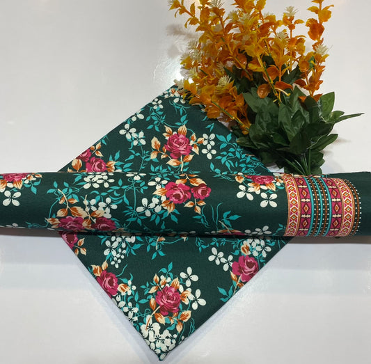 Mubashar Shafique Fabrics – 2PC Digital Printed Cambric Cotton Suit