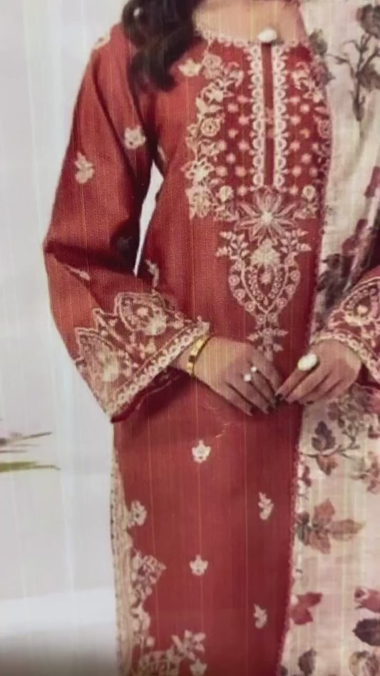 MOHAGNI 420 – Premium Air-Jet Dhanak 3PC Embroidered Suit | Winter Collection 2026-27