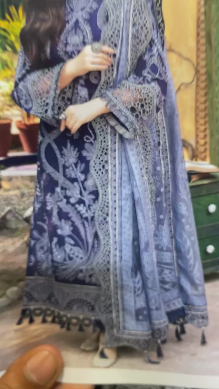 JAZMIN Premium Air-Jet Dhanak 3PC Embroidered Suit | Winter Collection 2026-27