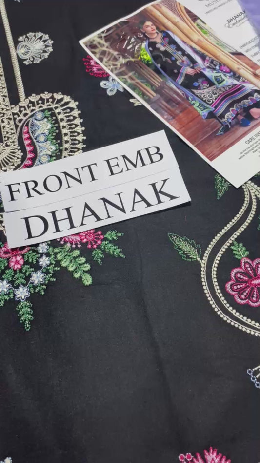MUSHQ 3PC Casual Winter Suit – Premium Dhanak Air-Jet | Printed Wool Shawl