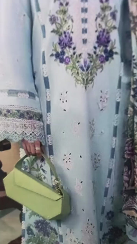 QALAMKAR Premium Air-Jet Dhanak 3PC Embroidered Suit | Winter Collection 2026-27