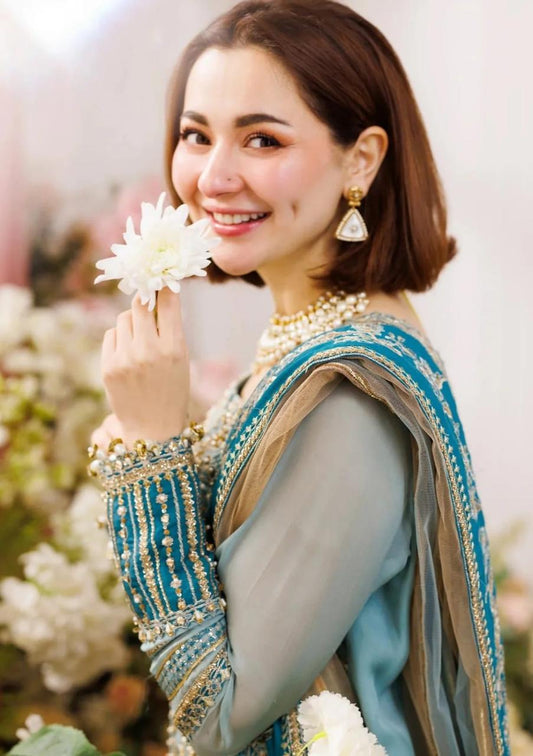 CHARIZMA Premium Chiffon & Net 3PC Embroidered Suit – Adda Work