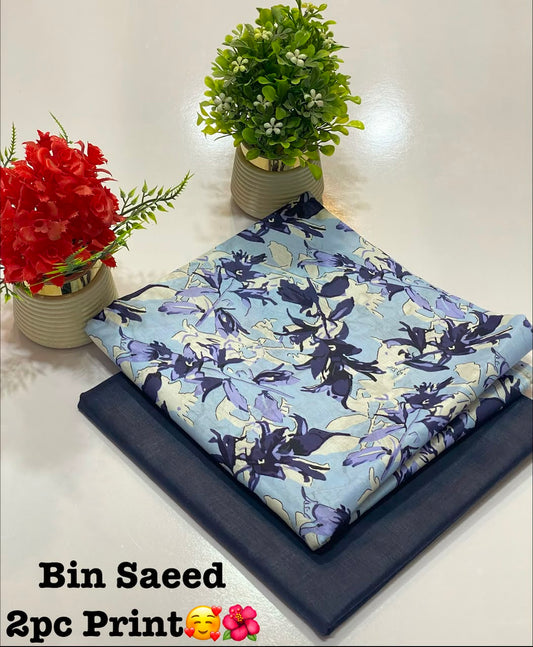 BIN SAEED Digital Print 2PC Lawn Suit – Summer Collection 2026
