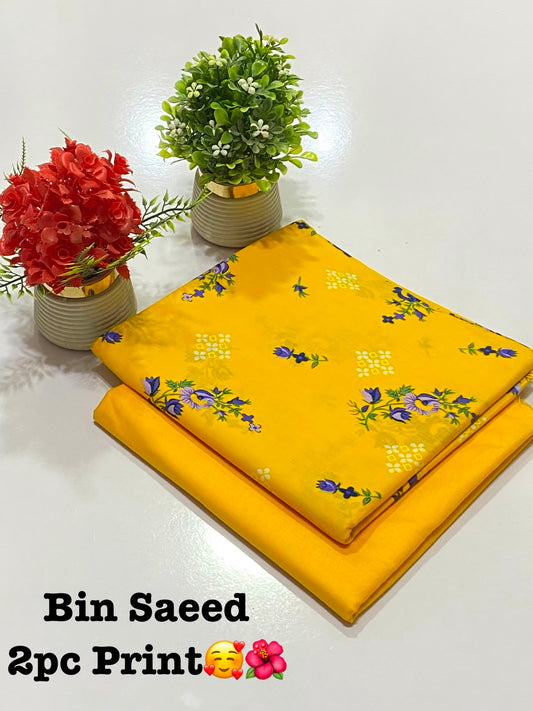 BIN SAEED Digital Print 2PC Lawn Suit – Summer Collection 2026