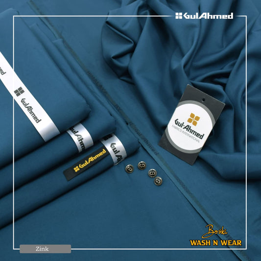 GUL AHMED Men’s Luxury Boski Wash & Wear Unstitched Suit | Collection 2026