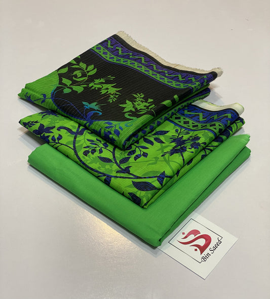 Bin Saeed Fresh Summer Prints 3PC Lawn Suit with Bana Dora Dupatta – Summer Collection 2026