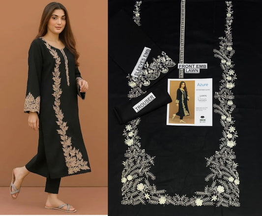 Premium Lawn 2PC Embroidered Suit – Summer Collection 2026