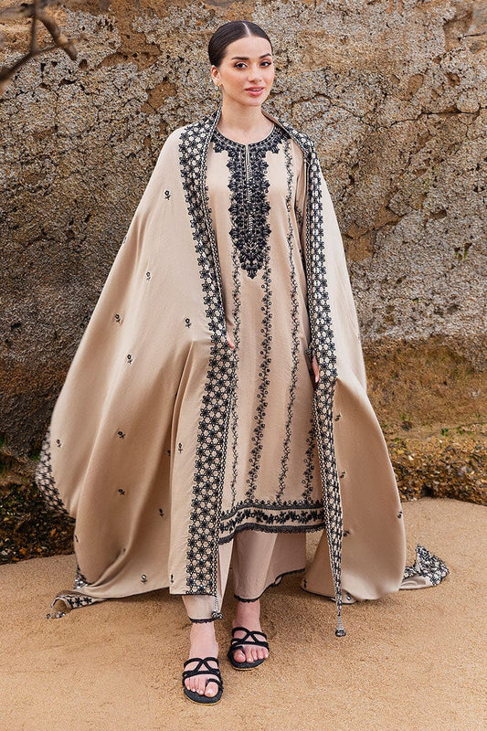 CROSS STITCH Air-Jet Lawn 3PC Heavy Embroidered Suit with Digital Print & Chiffon Dupatta – Summer Collection 2026