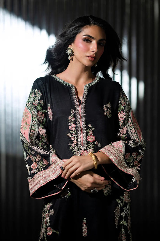 ETHNIC Silk Collection 2026 – 2PC Digital Printed Silk Suit