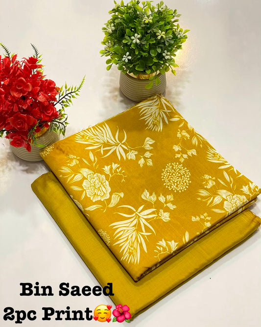 BIN SAEED Digital Print 2PC Lawn Suit – Summer Collection 2026