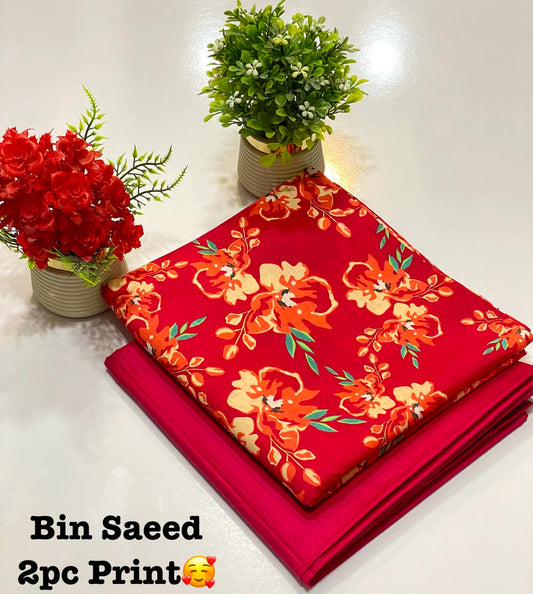 BIN SAEED Digital Print 2PC Lawn Suit – Summer Collection 2026