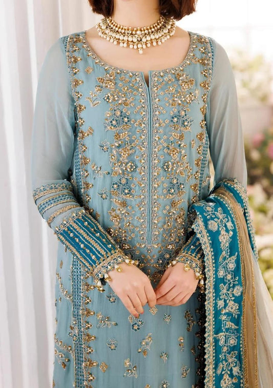 CHARIZMA Premium Chiffon & Net 3PC Embroidered Suit – Adda Work