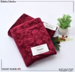 Winter Collection 2025 – Velvet Pluchi Self-Print Shirt with Plain Trouser - Image 2