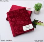 Winter Collection 2025 – Velvet Pluchi Self-Print Shirt with Plain Trouser - Image 4