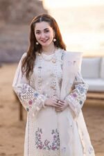 Baroque – Premium Air-Jet Dhanak 3PC Heavy Embroidered Winter Suit (Gift Box Packing) - Image 8