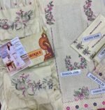 Baroque – Premium Air-Jet Dhanak 3PC Heavy Embroidered Winter Suit (Gift Box Packing) - Image 3