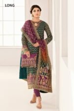 Baroque Unstitched Replica – Premium Organza 3PC Embroidered Suit with Shamooz Silk Trouser - Image 10
