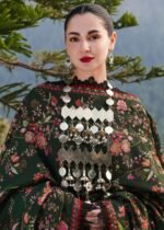 Hussain Rehar Winter Collection 2025/26 – Premium Air-Jet Dhanak 3PC Embroidered Suit with Pashmina Wool Shawl - Image 9