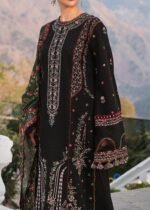 Hussain Rehar Winter Collection 2025/26 – Premium Air-Jet Dhanak 3PC Embroidered Suit with Pashmina Wool Shawl