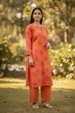 Premium Digital Print Dhanak 2PC Winter Suit – Soft & Warm Fabric (D-2)