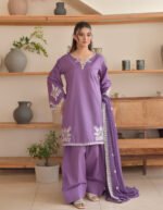 Rumi Set – Premium Air-Jet Lawn 3PC Heavy Embroidered Suit with Bamber Chiffon Dupatta | Eid Collection Summer