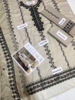 Air-Jet Lawn 3PC Heavy Embroidered Suit with Digital Print & Chiffon Dupatta – Summer Eid Collection - Image 6