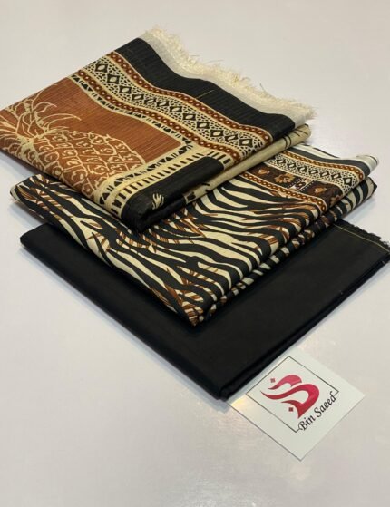 Bin Saeed Summer Collection 2026 – Lawn Digital Print Bana Dora 3PC Suit with Fancy Dupatta