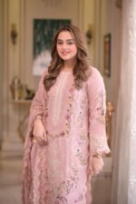 ANEELA’S Premium Air-Jet Lawn Chikankari Embroidered 3PC Suit with Khadi Net Dupatta – Summer Collection 2026 - Image 2