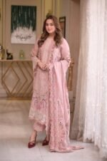 ANEELA’S Premium Air-Jet Lawn Chikankari Embroidered 3PC Suit with Khadi Net Dupatta – Summer Collection 2026 - Image 3