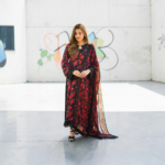 Digital Print Lawn 3PC Suit with Chiffon Dupatta – Summer Collection 2026
